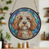 Cockapoo Stained Glass Effect Suncatcher